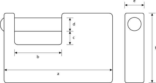 Abus Bolthængelås 92/65 ensluk.