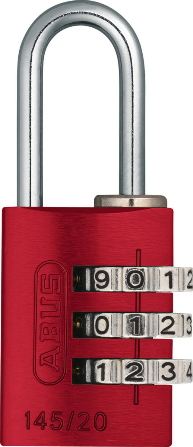 Abus hangslot met code 145/20 Rood 