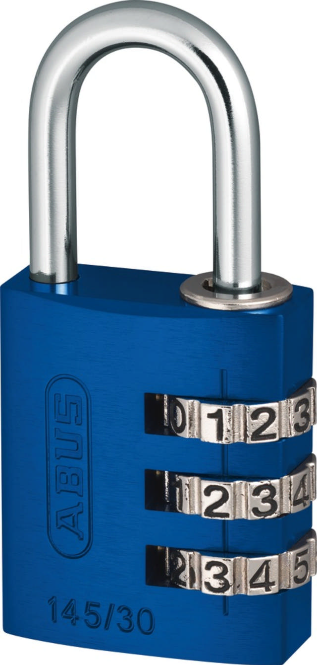 Abus hangslot met code 145/20 Blauw 