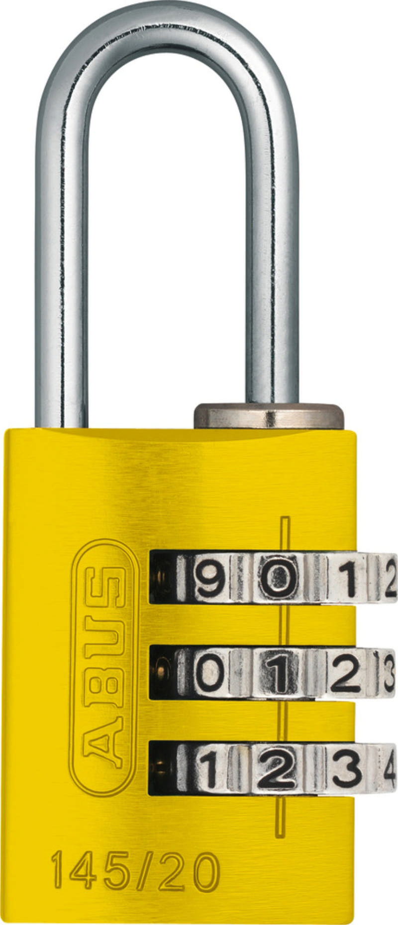 Abus hangslot met code 145/20 Geel 