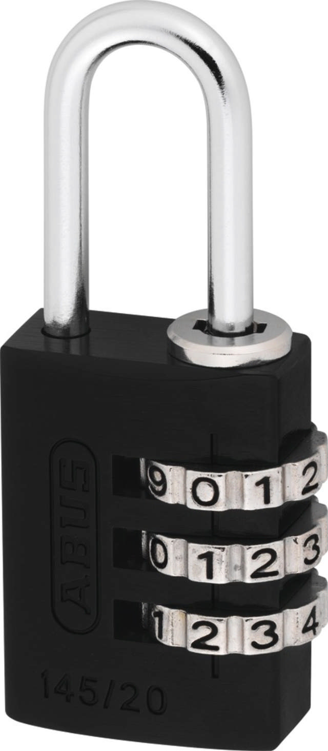 Abus hangslot met code 145/20 Zwart 