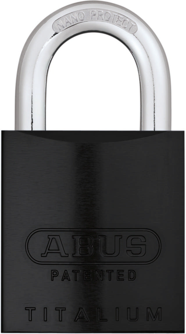 Abus hangslot 83/45 AL S Zwart met sneeuwpop cil. 2 sleutel.
