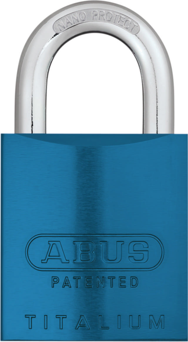 Abus hangslot 83/45 AL S Blauw met sneeuwpop cil. 2 sleutel.