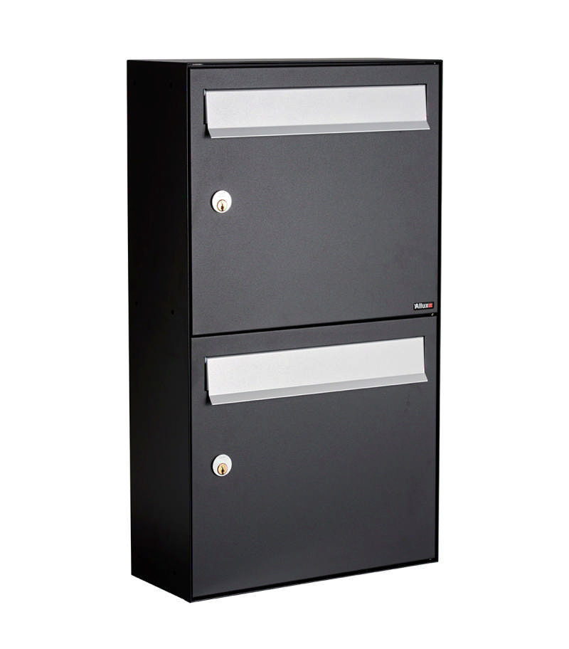 Allux HC4 - zonder slot 2 module w. grijze klep