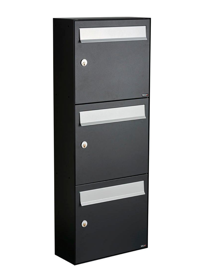 Allux HC4 - zonder slot 3 module w. grijze klep