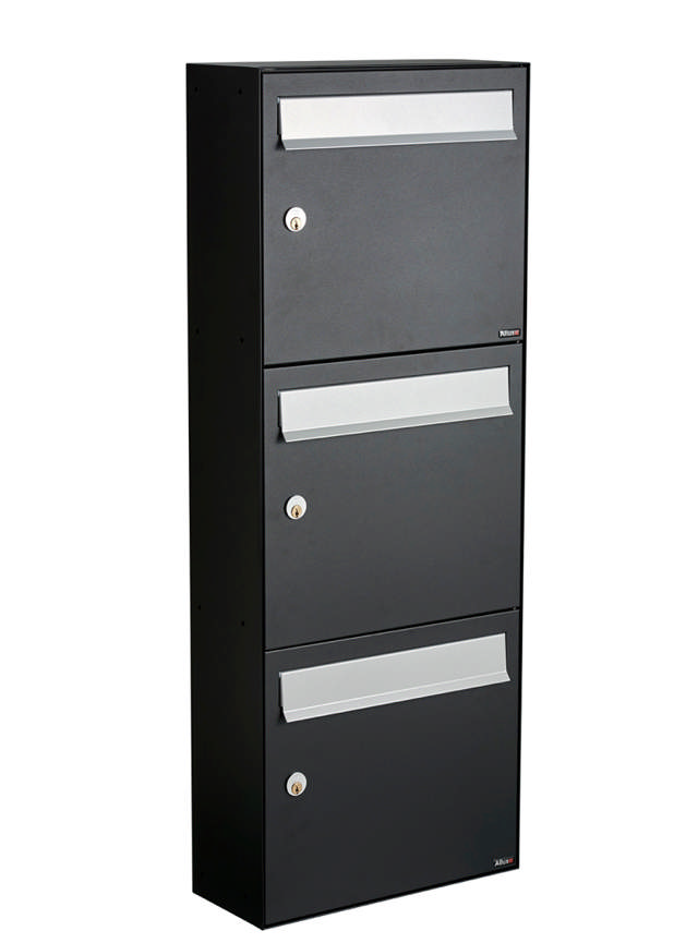 Allux HC4 - zonder slot 3 module w. grijze klep