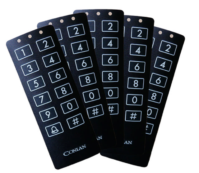 Conlan frontplaat, zwart, voor CT 1000, CT 2000, 5 stuks/pk