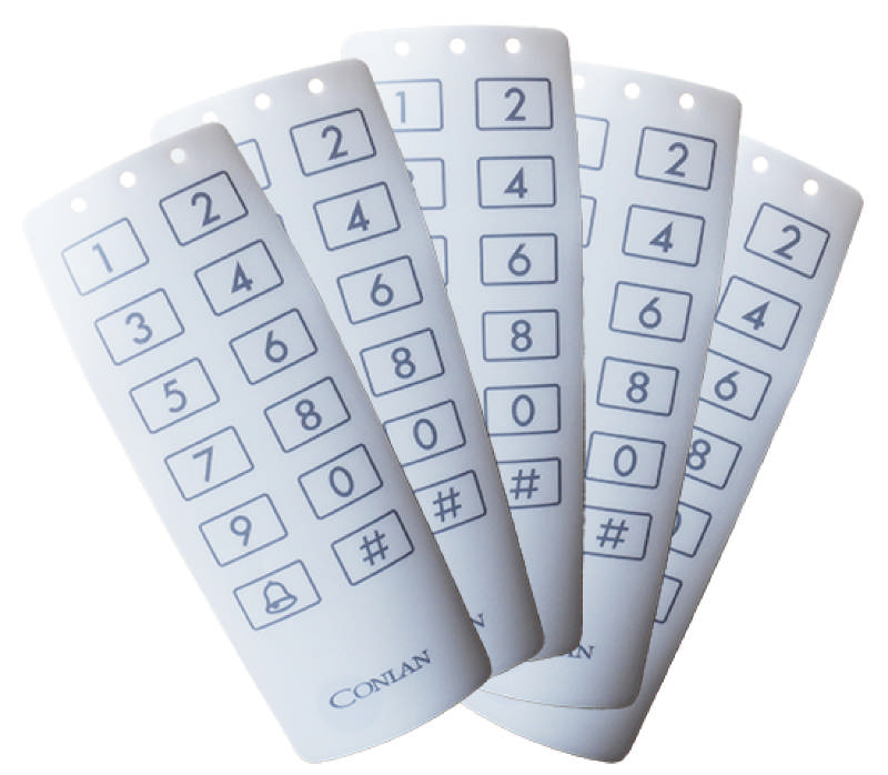 Conlan frontplaat, wit, voor CT 1000, CT 2000, 5 stuks/pk