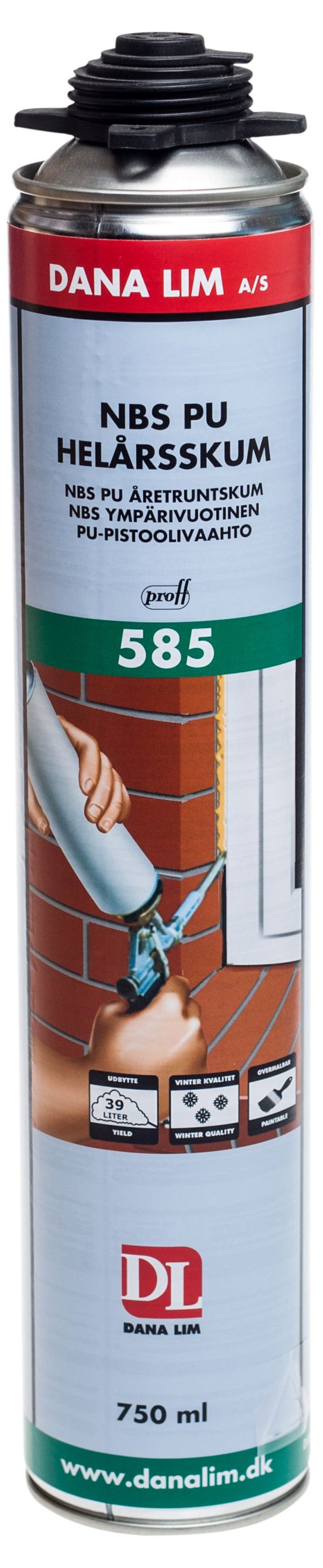 Dana NBS PU Het hele jaar door schuim Prof 585 750 ml