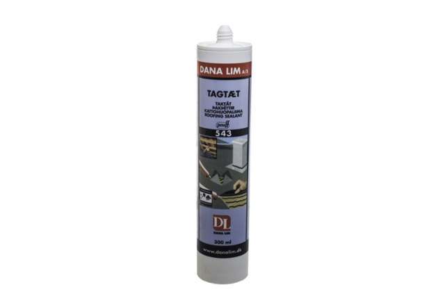 Dana Glue Rooftight 543 zwart pt 300ml
