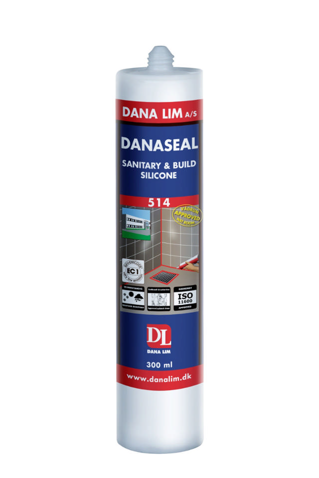 Dana Sanitet- & Byggesilicone 514, 300ml patron