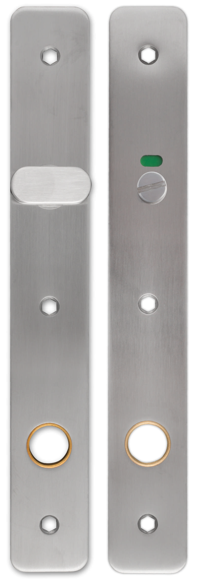 Langplaat smal profiel voor toiletarmatuur Assa C/C105