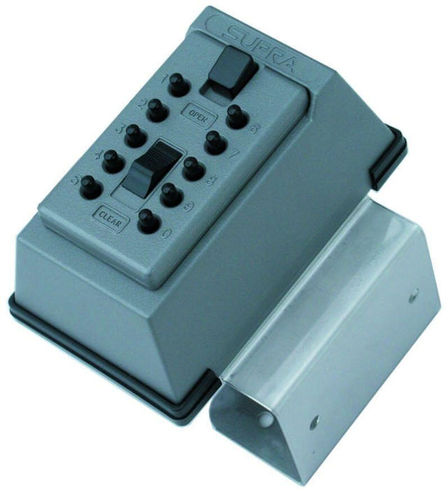 Keysafe sleutelkastje 1017 grijs met code + beugel, incl. omslag