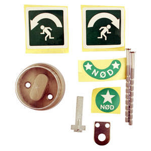 Lockit nooduitgangbeugel 1150/1152 RVS/compleet (12305)