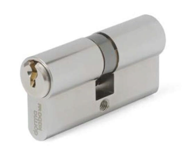 pextra+ Din Dubbele cilinder 6/4020, mat chroom