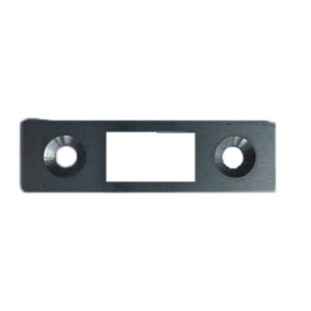 Lockit eindplaat voor glasslot - RVS