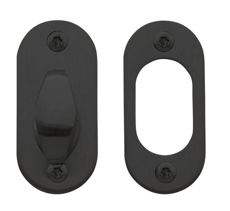 Randi Line 18 cilinderplaat massief cil/twist SMP, zwart PVD