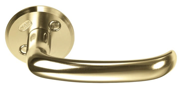 Assa deurkruk 640 Messing