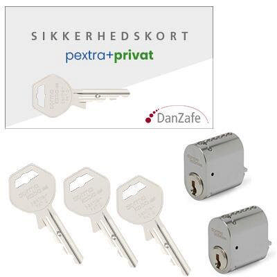 pextra+ private Set, 2x4060-S, 3xsleutels, Mat Chroom