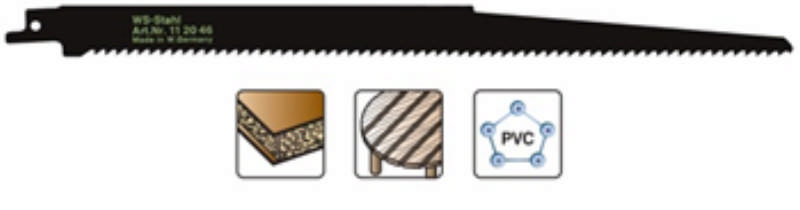 Heller bajonetzaagblad 280mm hout/kunststof, pk. een 5 stuks. S1344D
