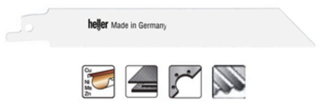 Heller bajonetzaagblad 130mm staal/metaal, pk. een 5 stuks
