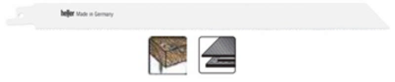 Heller bajonetzaagblad 260mm hout/metaal, pk. een 5 stuks