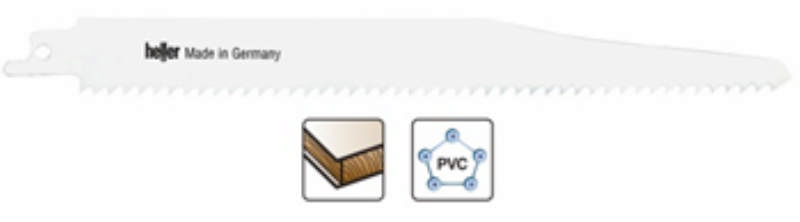 Heller bajonetzaagblad 205mm hout/kunststof, pk. een 5 stuks