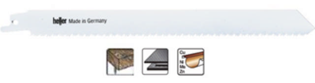 Heller bajonetzaagblad 205mm sloop/universeel, pk. een 5 stuks.