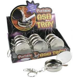 Asbak met sleutelhanger