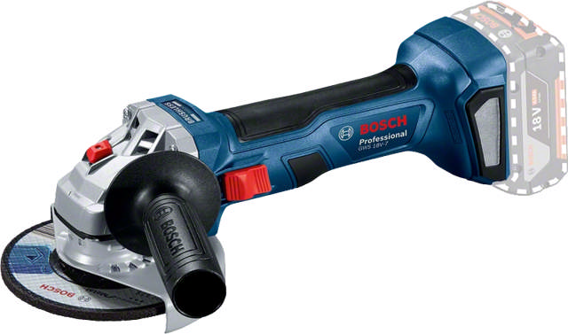 Bosch haakse slijper GWS18V-7 125mm solo