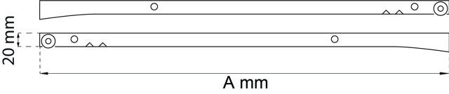 LADELADE 550MM 1 SET WIT