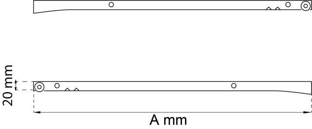 LADELADE 250MM 1 SET WIT