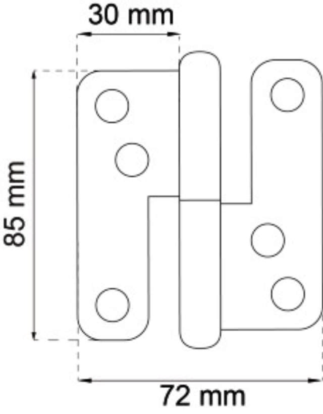 HAMBURG SCHARNIER 85MM
