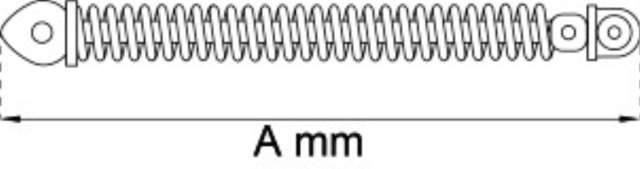 DEURSLUITER SPIRAAL 295MM GEGALVANISEERD. 