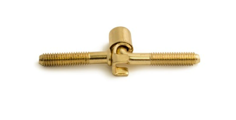 Boring hanger.6mm kraan 2 stuks messing