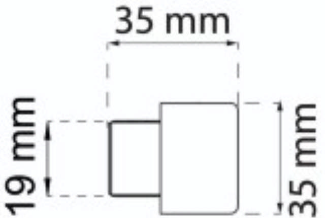 GEBUFFERDE T/DEURSTOP 2892/2893 ZWART LP