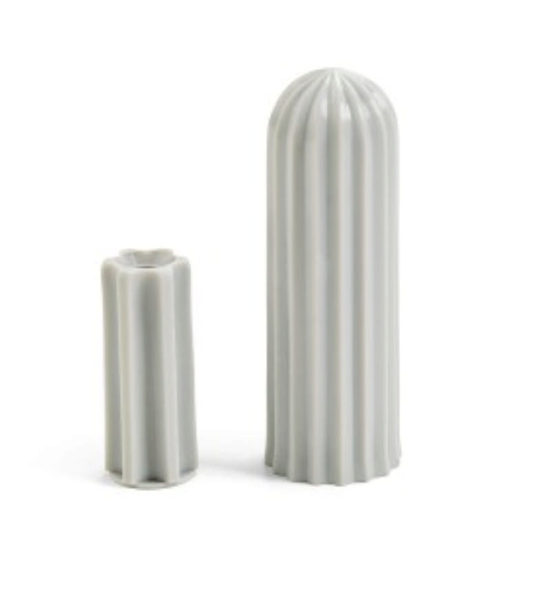 DEURSTOP PL GETROKKEN 80MM LICHTGRIJS 