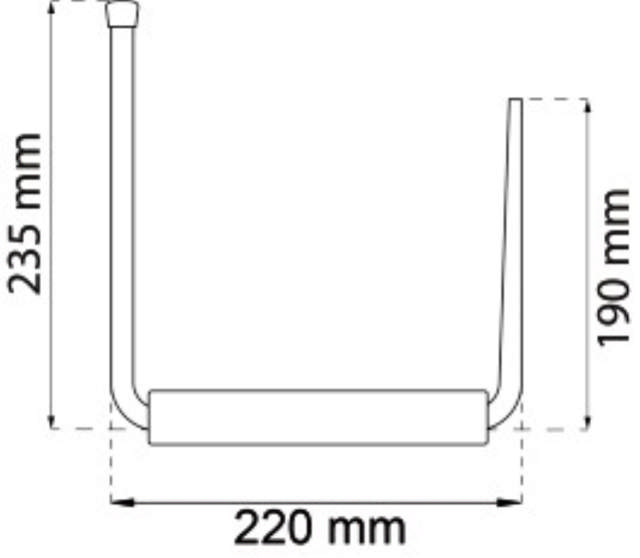 SURFBOARD HOUDER 216MM ELGALV