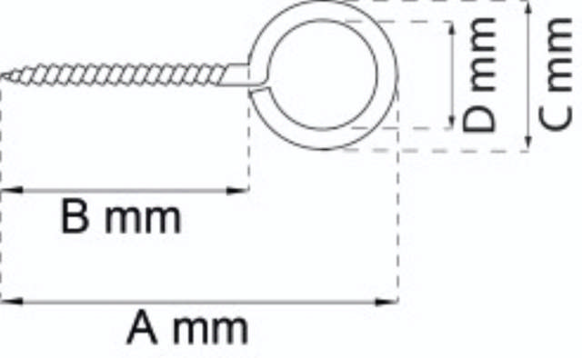 STORM HAAK OOG 80X8X15 EL-GALV S