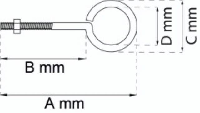 STORM HAAK OOGMASKERS M10X150X20 GLV 