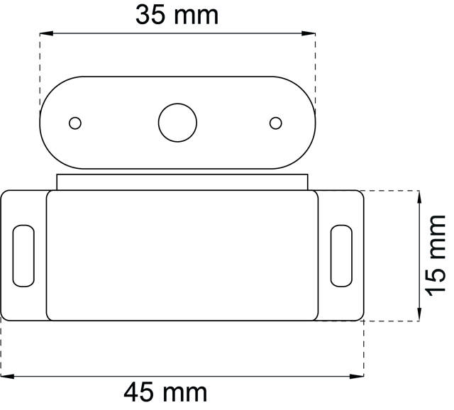 MAGNETISCH SLOT 2 KG 2 STUKS WIT 