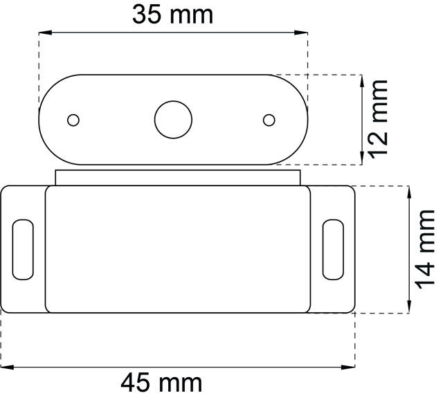 MAGNETISCH SLOT 4 KG 2 STUKS WIT 