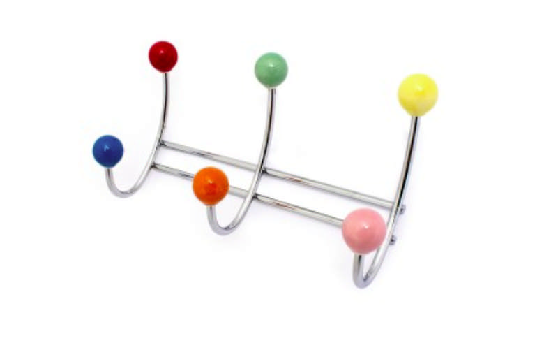 KAPSTOK BERRY 3-HAAKS GEASSORTEERDE KLEUR