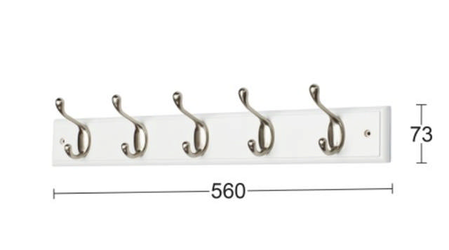 ERA 5 KR HAAKREK WIT/MAT NIKKEL