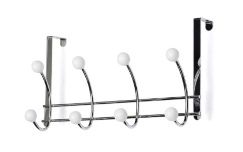 KAPSTOK BONNY 4-HAKEN WIT/CHROOM