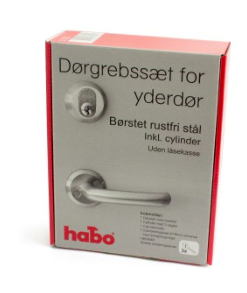 DEURKRUKSET VOOR BUITENDEUR MET CILINDER RF