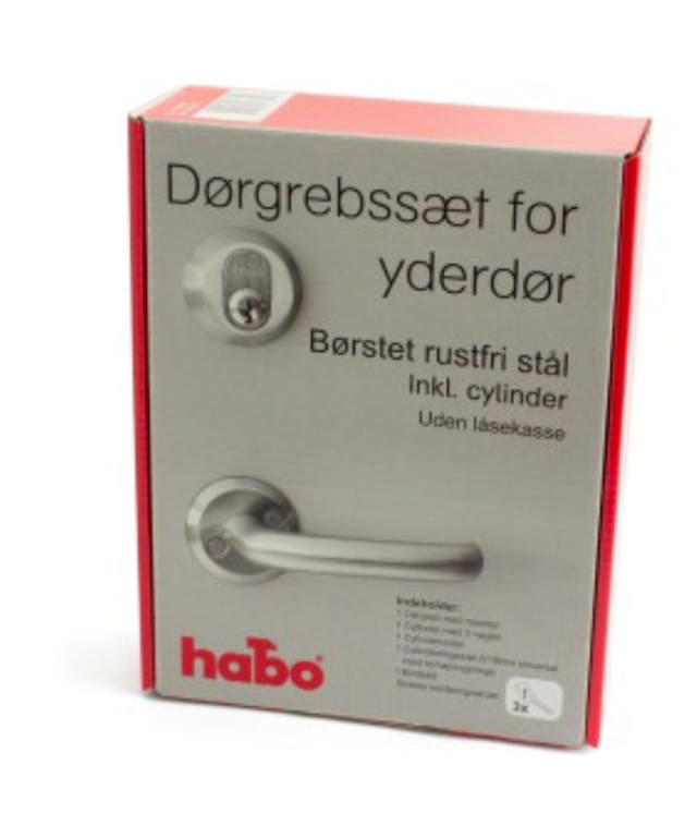 DEURKRUKSET VOOR BUITENDEUR MET CILINDER RF