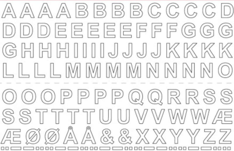 BRIEFVEL VINYL A-Ø 13MM WIT 