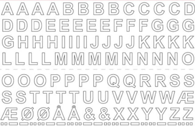 BRIEFVEL VINYL A-Ø 13MM WIT 