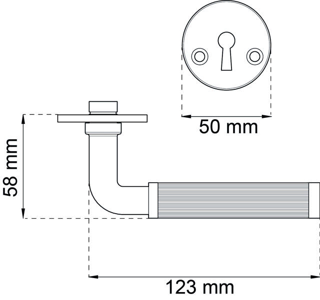 DEURKRUK WIMBLEDON INTERIEUR MESSING.